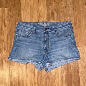 American eagle high rise jean shorts